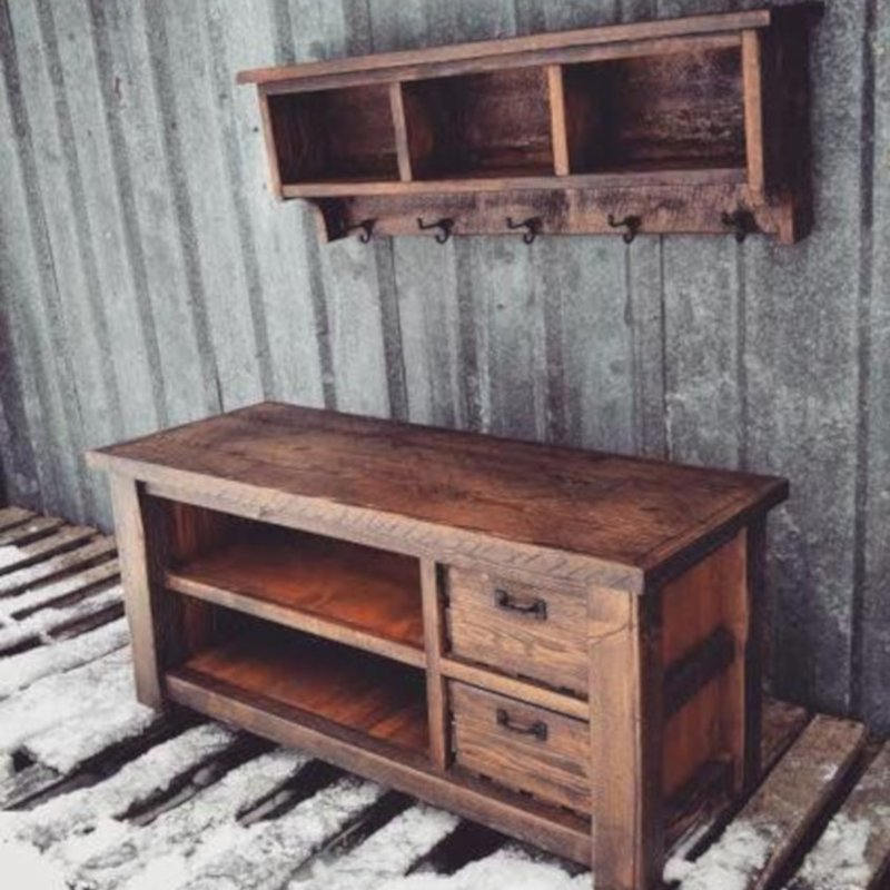 Aparador 2 gavetas rústico